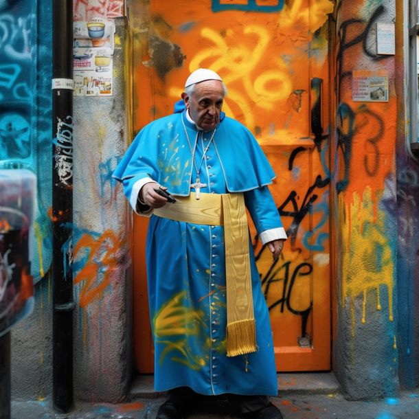 Unprecedented Move Pope Creates Graffiti Art to Spread Message of Hope and Unity