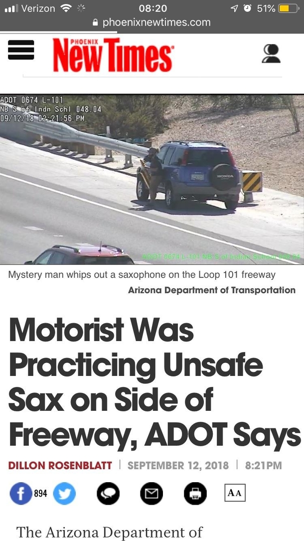 Unprotected Sax on the Freeway  thats my brother