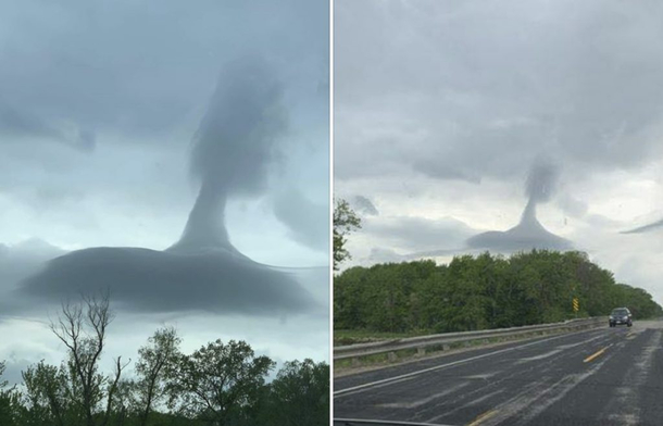 Upside down funnel clouds in Wisconsin Everything seems to suck differently in 