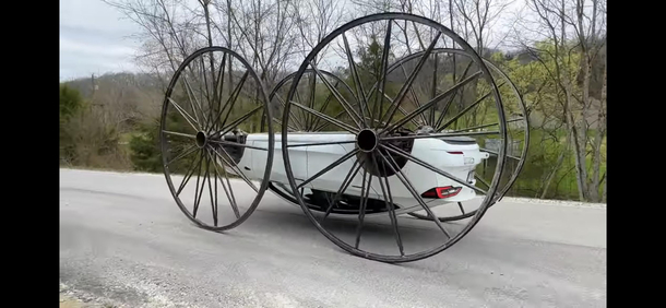 Upside down Tesla