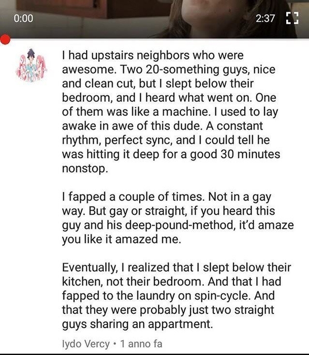 Upstairs neighbor