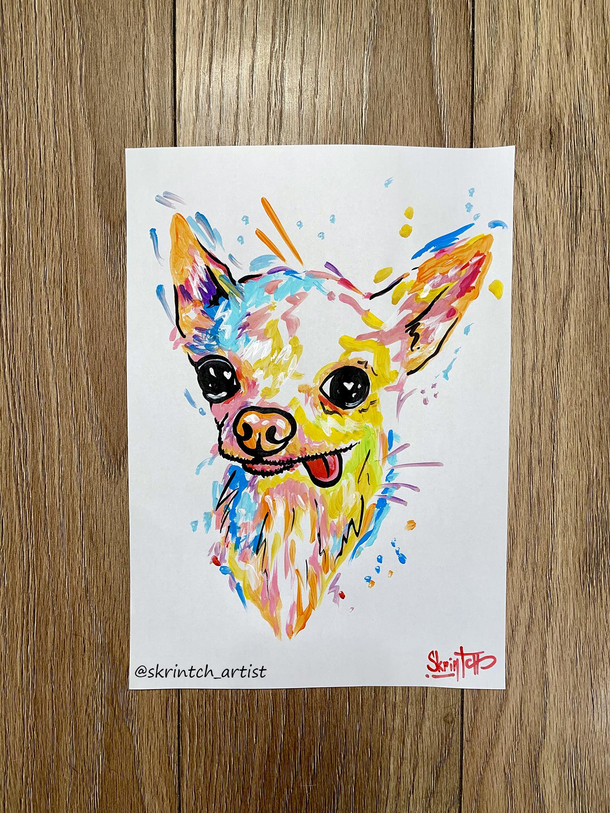 uRainHaven said her fianc calls her dog tiny house gremlin but I think she is funny so I painted her