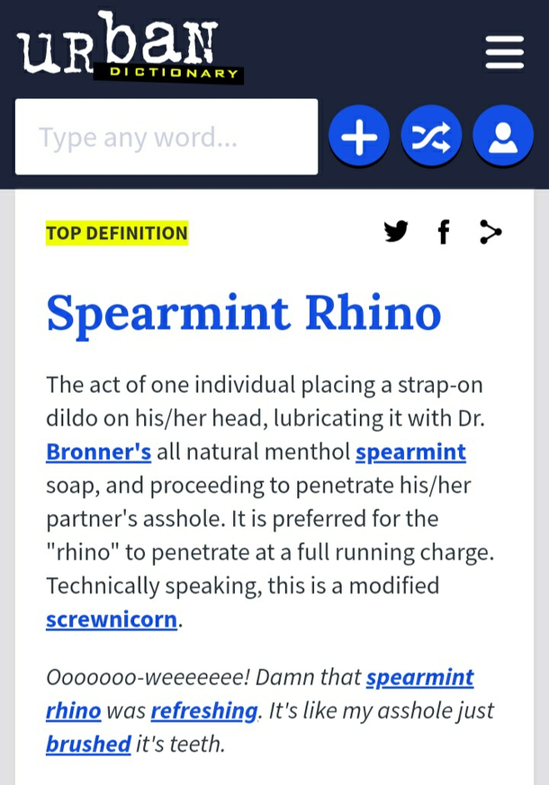 Urban dictionary is a goldmine