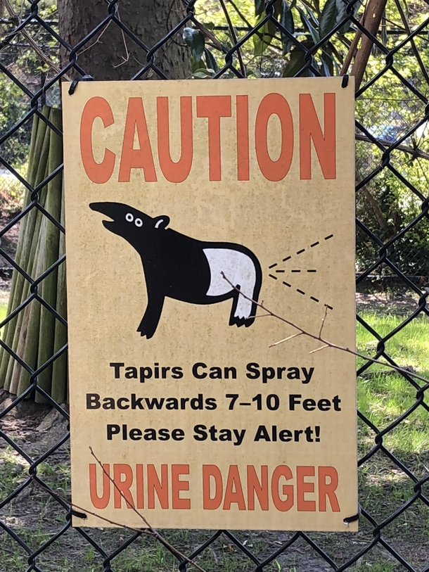 Urine Danger at my citys zoo