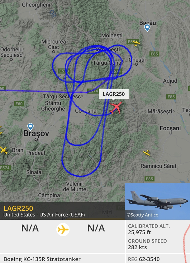 US Air Force drew a weiner over Romania