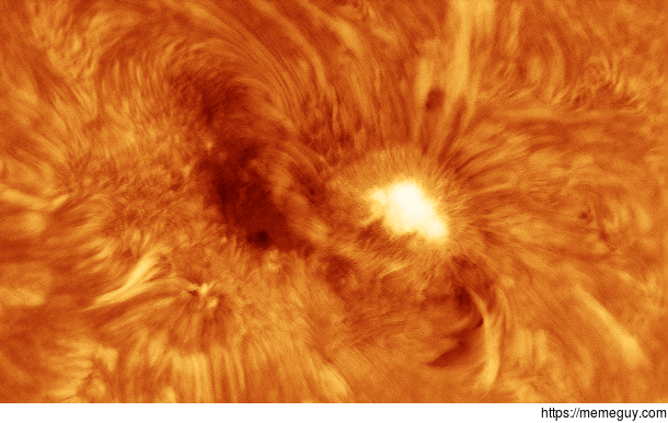 Used my most powerful telescope to get a high resolution video of a sunspot mm focal length