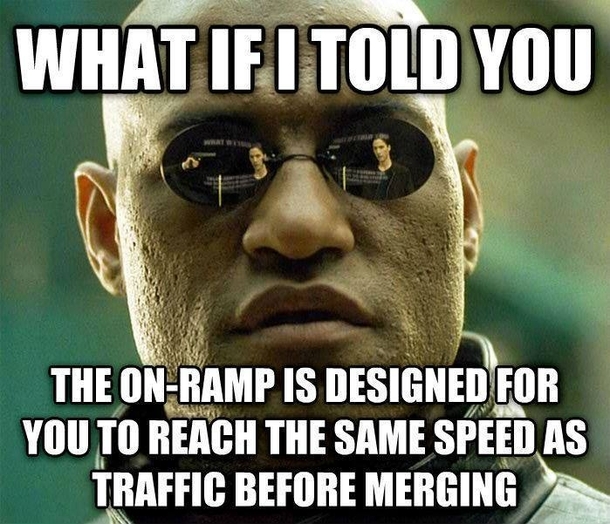 Using the on-ramp while driving