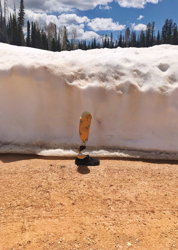 Utah mountains still have over a foot leg of snow