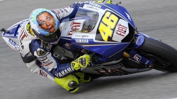 Valentino Rossis helmet