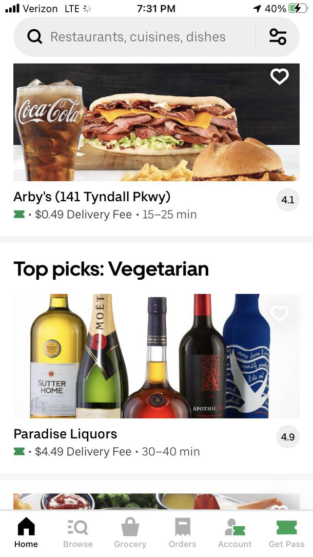 Vegetarian options