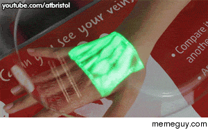 Veins in near infrared light