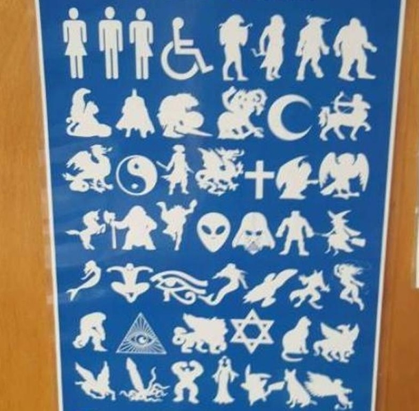 Very forward-thinking restroom sign