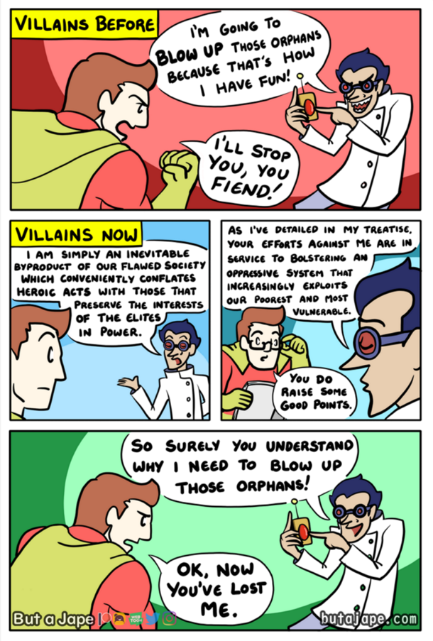 Villains have gotten so much more complex these days