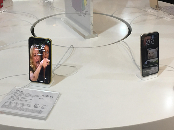 Visited the local Apple retailer and found this