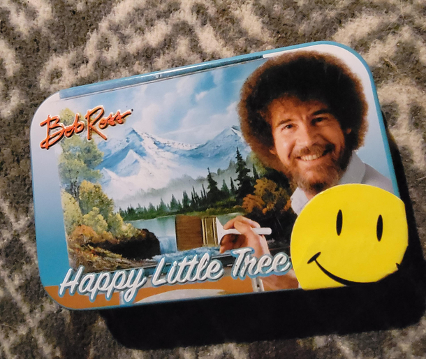 Visiting my  year old brother for the holidays he is an elected official in his town father of  and a blacksmithfarrier as a hobbythis is his weed tin