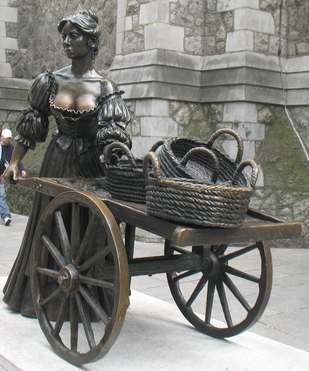 Visitors to Dublin find dropping by the statue of Sweet Molly Malone to be a touching experience