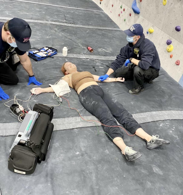 Vitruvian Woman My daughter wanted to try rock climbing instead she got to try Fentanyl