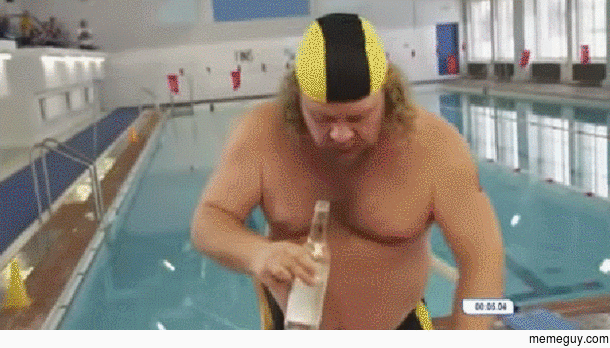 Vodka swimming
