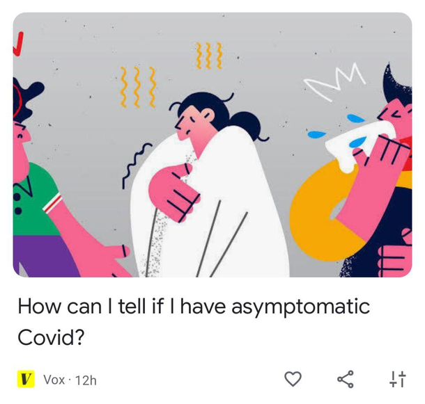 Vox not understanding what asymptomatic means