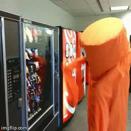 Wacky waving inflatable arm flailing tube man just wanted a snack