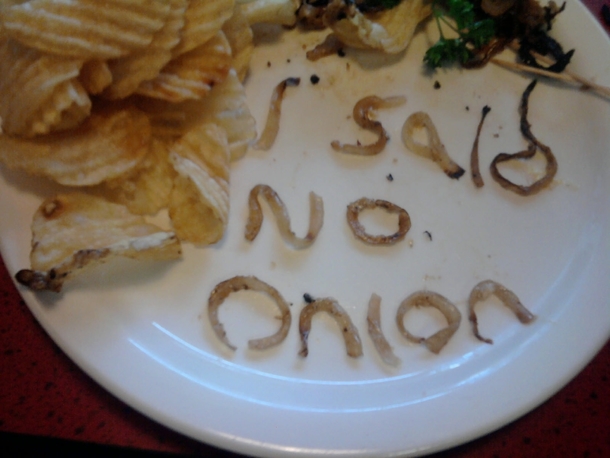 Waiter was clearly not paying attention