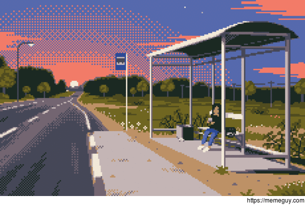 Waiting for the bus