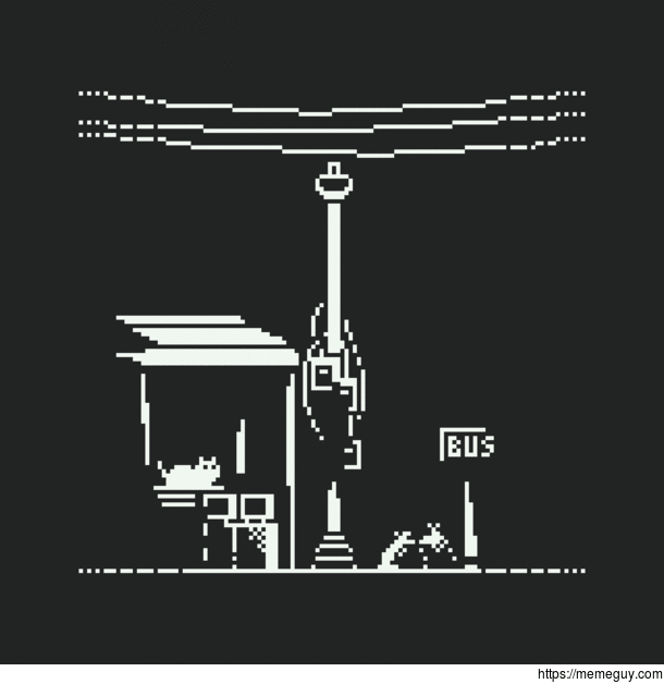 Waiting in the dark pixel art by me