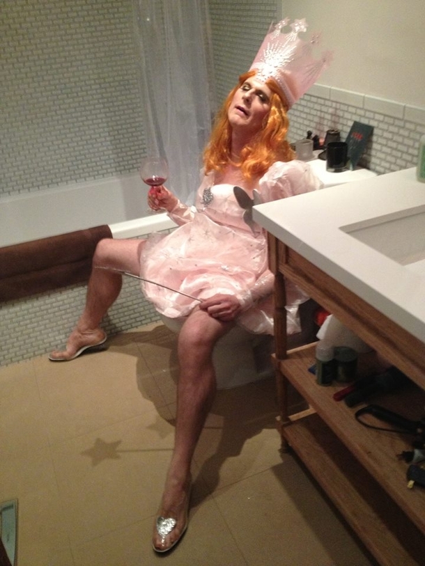 Walked into a bathroom at a Halloween party and found this