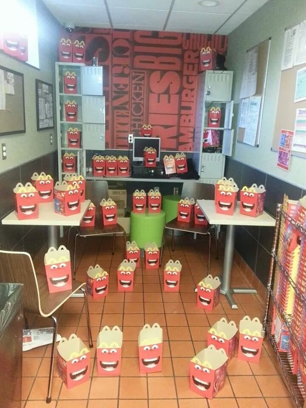 Walked into the McDonalds crew room and saw this