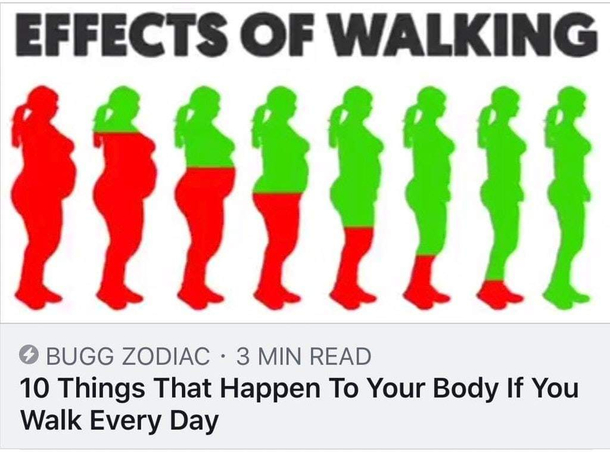 Walking every day will make your penis bigger