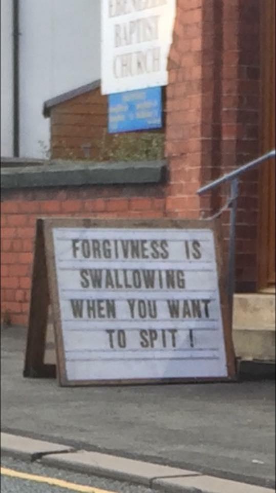 Walking passed a Church and seeing this board outside