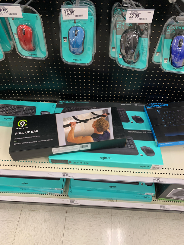 Walking through the store today and I noticed this Someone was going to change their life this New Year then they got to the electronics section