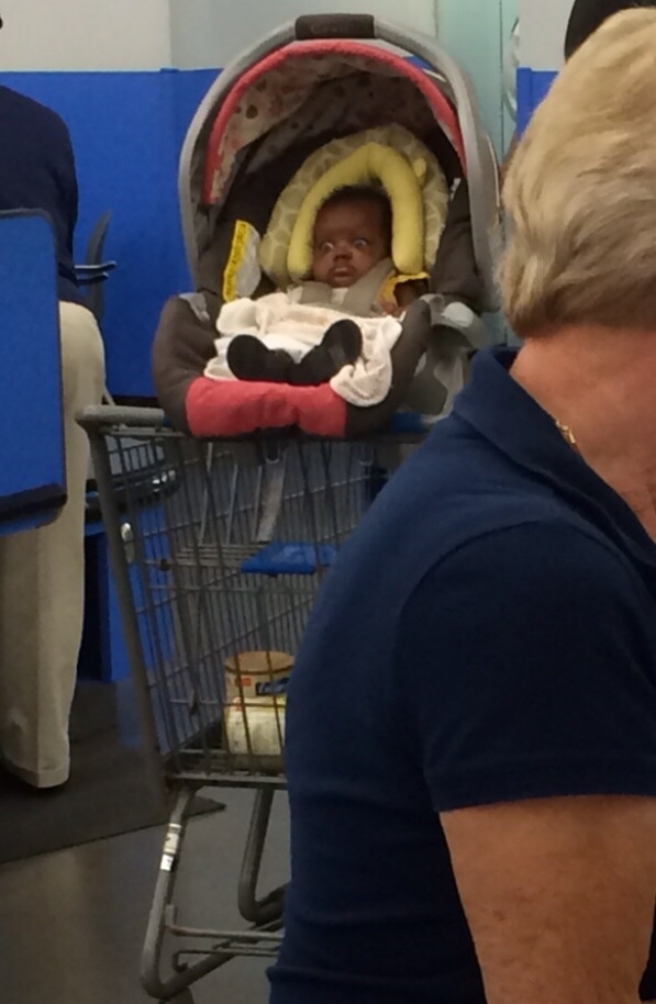 Walmart baby has seen some shit
