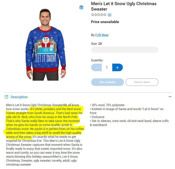 Walmart should probably start reading these descriptions before they post them