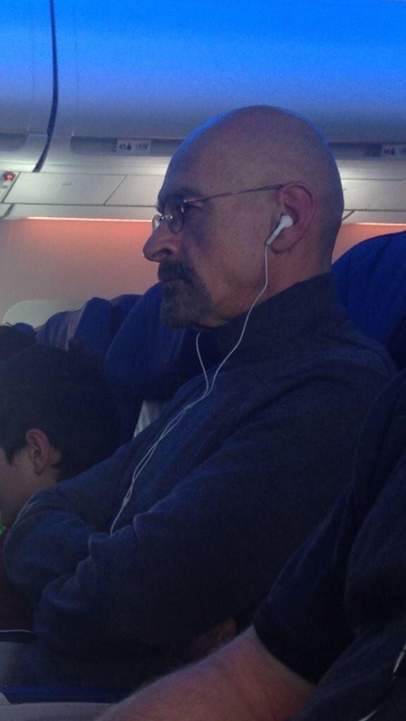 Walter White is on my plane