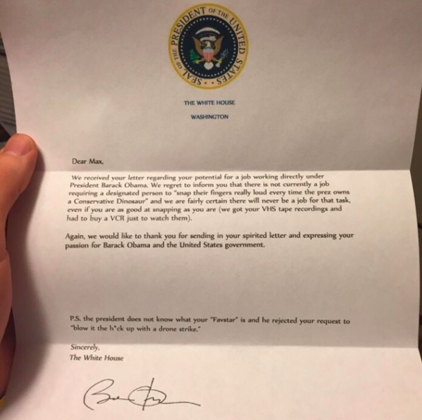 Wanna know where real power lies Getting a White House staffer to locate and purchase a VCR