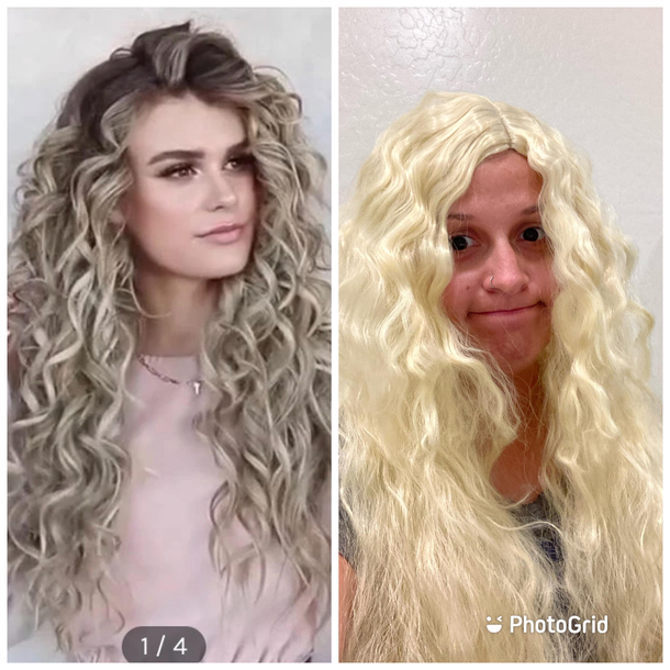 Wanted a grass is greener wig since I have the most boring brown straight hair Maybe the grass is greener on my side after all
