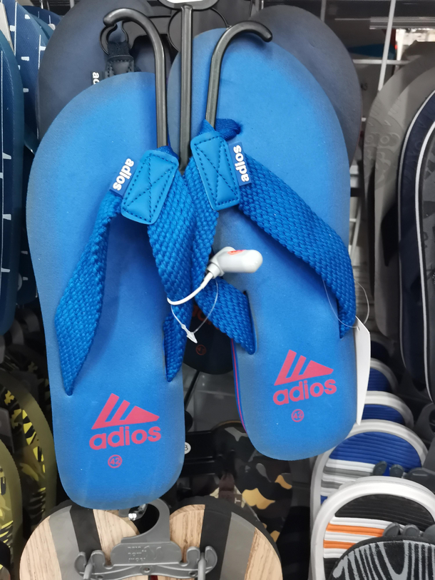 Wanted to buy some brand name flip-flops but my wallet was like