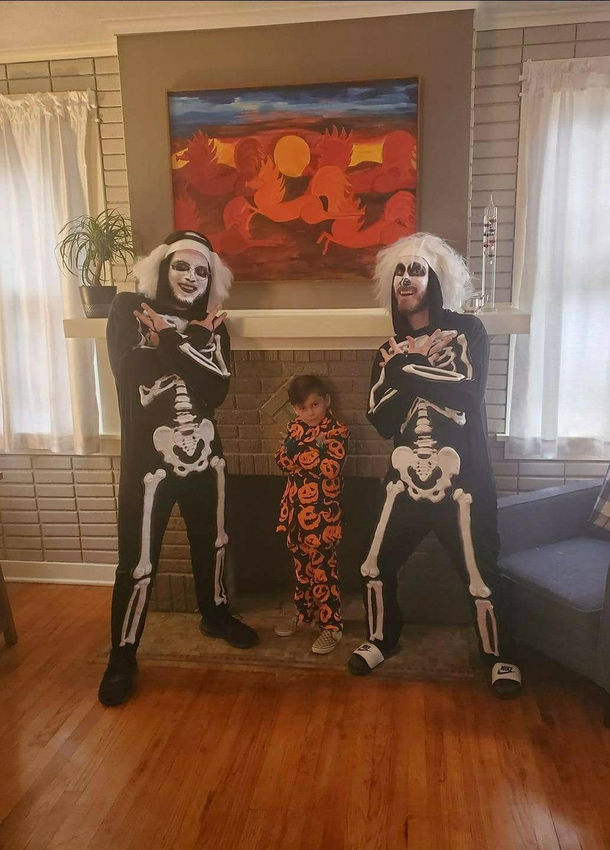 Wanted to share this on Halloween but I didnt have enough Karma then My son was David Pumpkins for Halloween this year lol