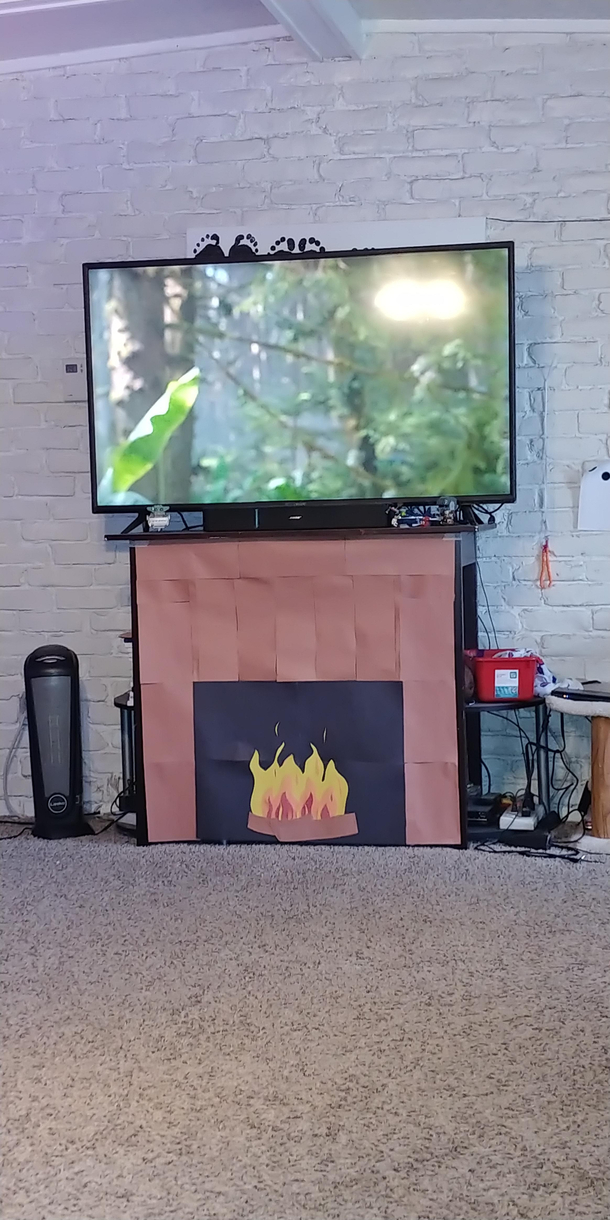 Was a little chilly so I decided to build a fire