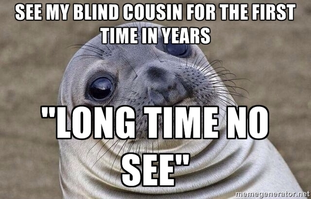 Was an unfortunate natural conversation reaction