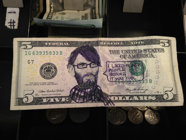 Was at work today and someone asked if they could get a different  when I gave them their change