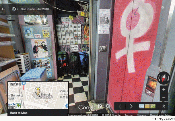 Was checking out Tokyo in Street view I never knew you could go inside of buildings