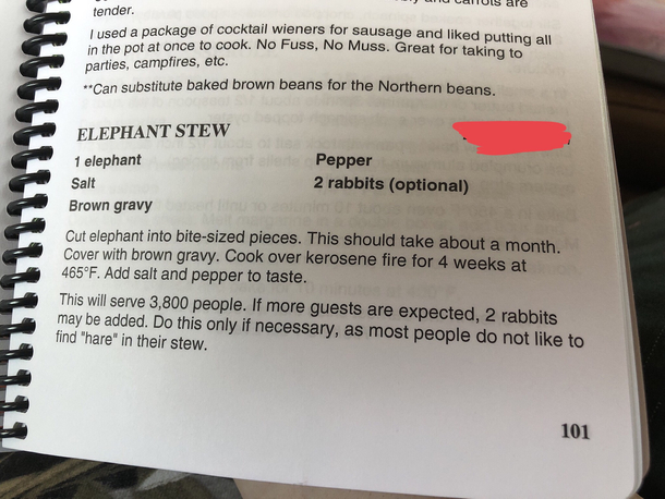 Was going through my family cookbook