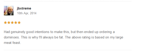 Was looking at a healthy vegan pizza recipe and this was the only  star rating