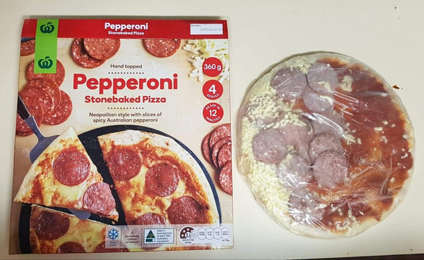 Was looking forward to a  pizza 