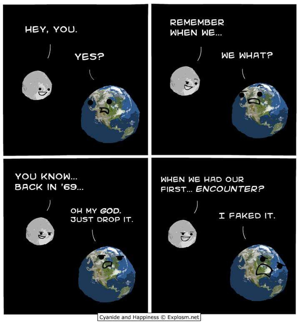 Was moon landing fake
