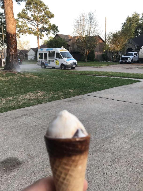 Was out eating ice cream with the kids and this guy decided to pass Sorry