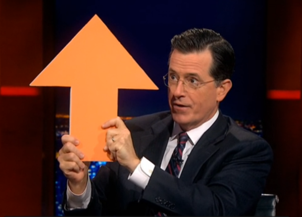 Was watching Colbert and then