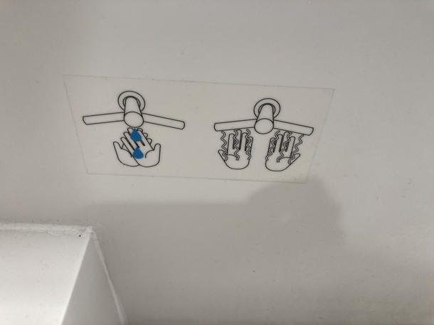 Wash hands Receive Spaghetti
